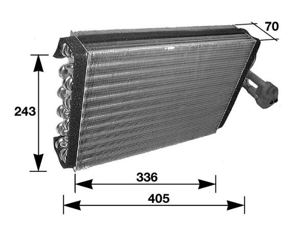 Mercedes A/C Evaporator Core 2028300758 - Behr 351210281